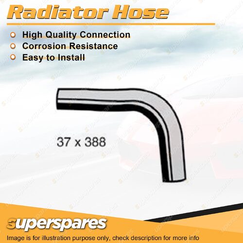 Upper Radiator Hose 37 x 388mm for Toyota Landcruiser FJ80R 4.0L 03/90-10/92