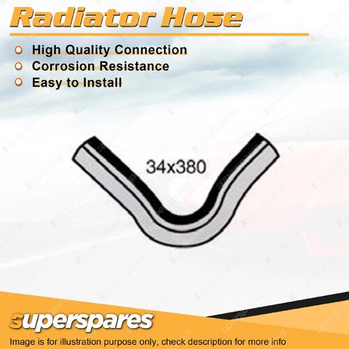 Upper Radiator Hose 34mm x 380mm for Daihatsu Rocky 2.8L 4 cyl OHV 1984-1999