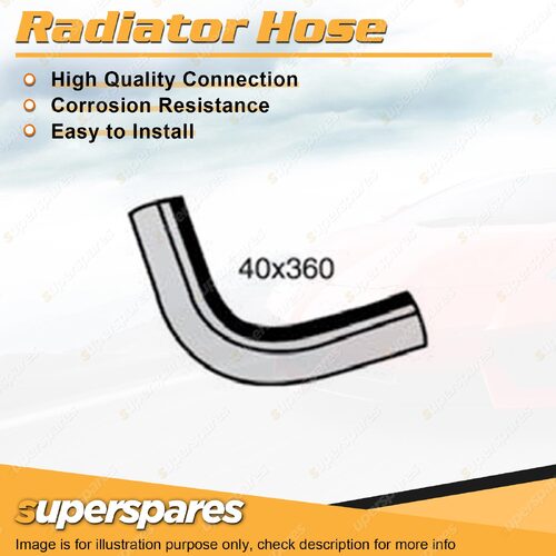Upper Radiator Hose 40 x 360mm for Mazda T3500 3.5L 4 cyl OHV 8V Diesel 84-89