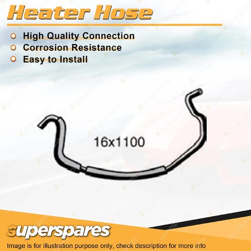 Heater Hose 16 x 1100mm for Nissan Patrol GU 4.2L 6 cyl OHV Diesel 1998-2007