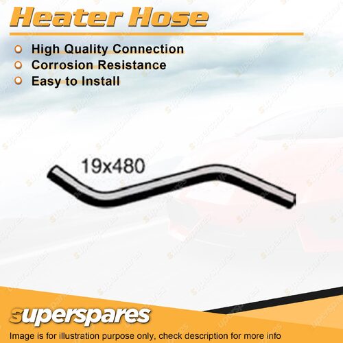 Heater Hose 19mm x 480mm for Daewoo Lanos 1.6L 4cyl DOHC 16V 08/1997-03/2003