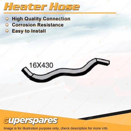Superspares Heater Hose 16 x 430mm for Ford Escape BA ZA ZB 3.0L V6 DOHC 24V
