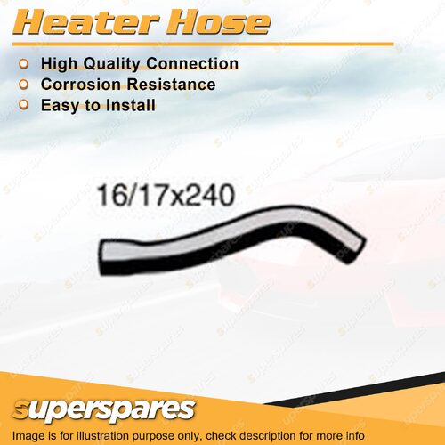 Heater Hose 16/17mm x 240mm for Toyota Landcruiser HDJ100R HZJ105R 4.2L 98-07