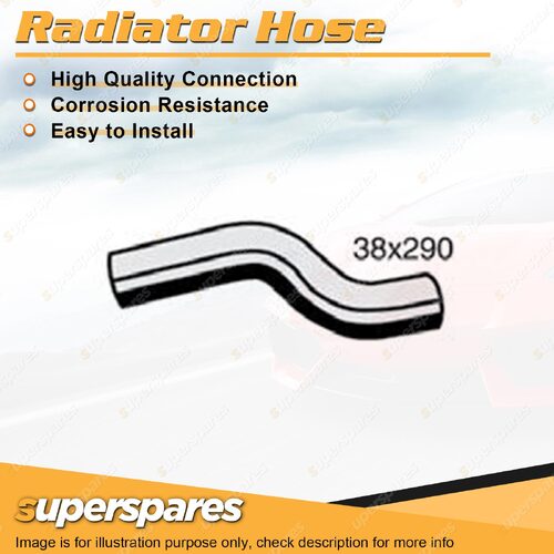 Upper Radiator Hose 38 x 290mm for Toyota Landcruiser HDJ100R 4.2L 10/00-10/07