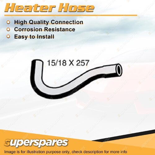 Heater Hose 15/18mm x 257mm for FPV Super Pursuit BA BF FG 5.4L V8 2003-2014
