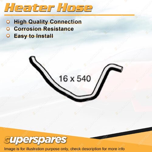 Heater Hose 16 x 540mm for Nissan Patrol GU Pulsar N16 1.6 1.8 4.2L 1998-2006