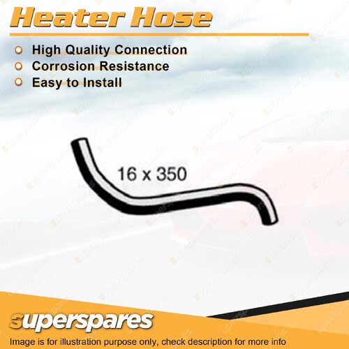 Heater Hose 16 x 350mm for Holden Rodeo TFG1 TFG3 TFG6 2.8L 1990-1996 Outlet