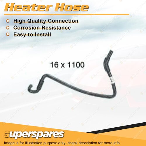 Superspares Heater Hose 16mm x 1100mm for Nissan Patrol GQ Y60 4.2L 6 cyl 87-99
