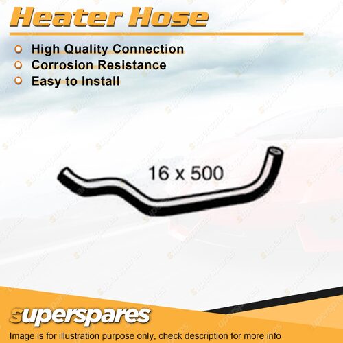 1 x Heater Hose 16 x 500mm for Honda CRV RD 2.0L 4 cyl 1999-2001 1 of 3 Inlet