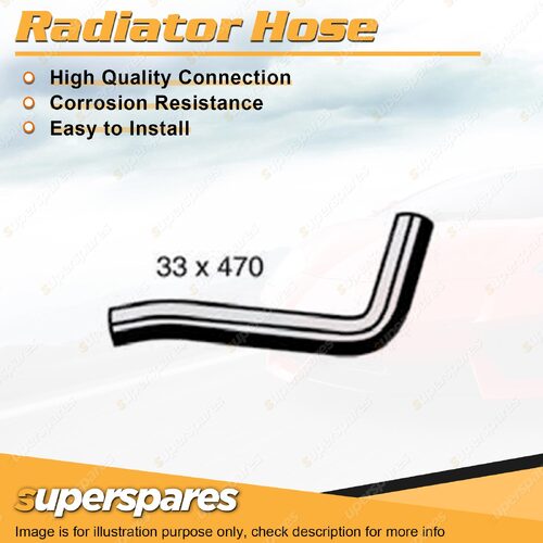 Upper Radiator Hose 33mm x 470mm for Toyota Landcruiser Prado GRJ120R GRJ121R