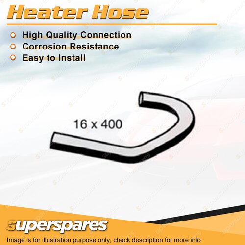 Superspares Heater Hose 16 x 400mm for Mitsubishi Pajero NP 3.2L 16V DTFI Diesel