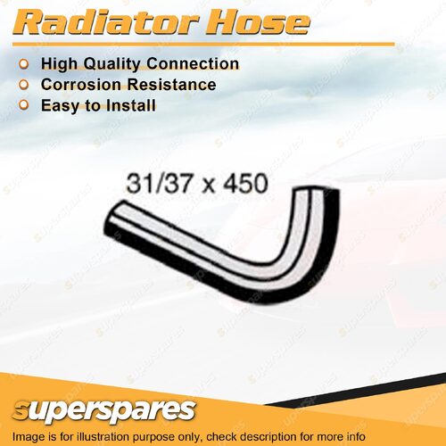 Upper Radiator Hose 31/37mm x 450mm for Jeep Wrangler TJ 4.0L 6 cyl 2000-2007