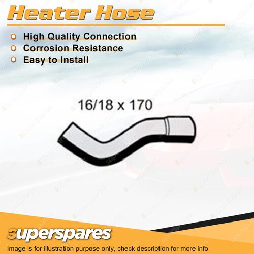 1 x Heater Outlet Hose 16/18 x 170mm for Toyota Landcruiser Prado VZJ95R 3.4L