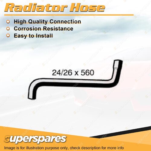 Lower A/C Radiator Hose 24/26 x 560mm for Nissan Micra K12 1.2 1.4L 4cyl 04-10