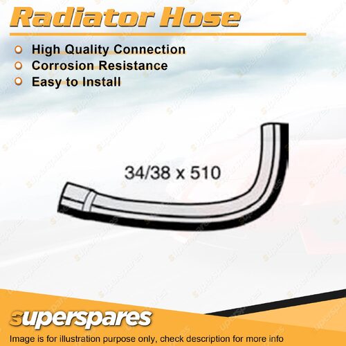 Upper Radiator Hose 34/38 x 510mm for Toyota Hiace TRH223 TRH224 TRH226 TRH229