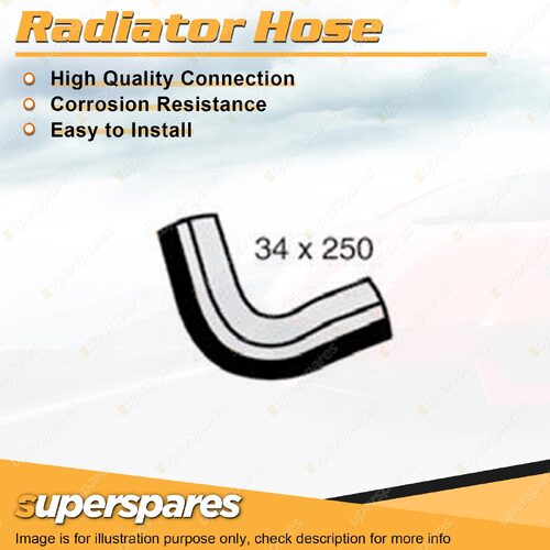 Upper Radiator Hose 34mm x 250mm for Kia Carnival KV11 2.5L Radiator to Pipe
