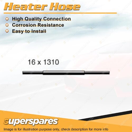 Heater Hose 16mm x 1310mm for Kia Pregio CT J2 2.7L 4 cyl SOHC 8V DFI Diesel