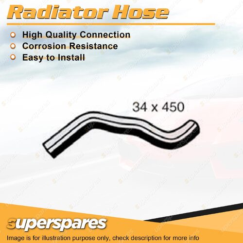 Upper Radiator Hose 34mm x 450mm for Hyundai iLoad TQ iMax TQ 2.4L 2008-2011