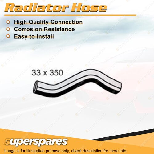 1 x Upper Radiator Hose 33mm x 350mm for Nissan Navara D40 Pathfinder R51 2.5L