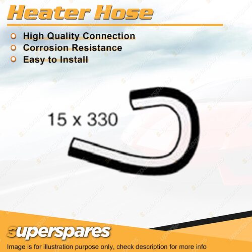 Heater Hose 15mm x 330mm for Nissan Patrol GU UELY61 UENY61 GU Y61 3.0L 07-17