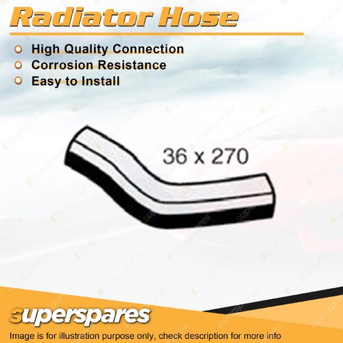 Upper Radiator Hose 36 x 270mm for Toyota Landcruiser VDJ200R 4.5L 11/07-09/15