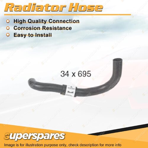 1 x Lower Radiator Hose 34mm x 695mm for Mitsubishi Delica PD8W PE8W PF8W 2.8L