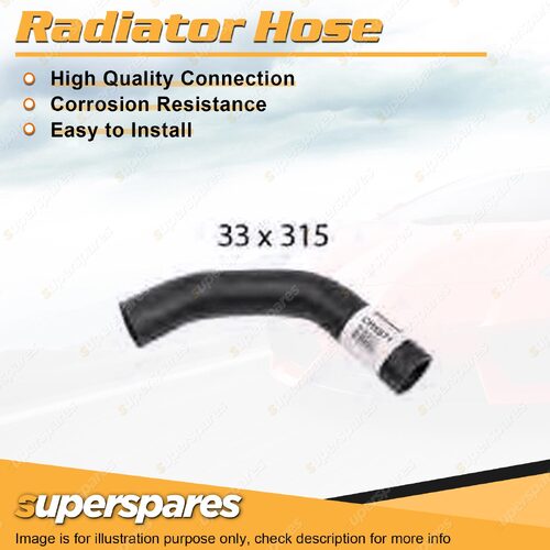Upper Radiator Hose 33 x 315mm for Mitsubishi Triton ML 3.2L 4 cyl 07/06-08/09