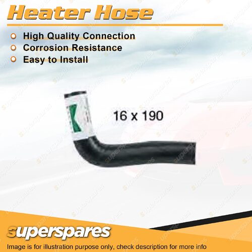 Heater Hose 16 x 190mm for Toyota Landcruiser VDJ76R VDJ78R VDJ79R Outlet No.2