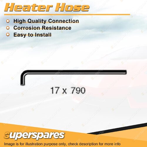 Superspares Heater Hose 17 x 790mm for Bedford CF CF 3.3L 6cyl OHV 12V 1979-1985
