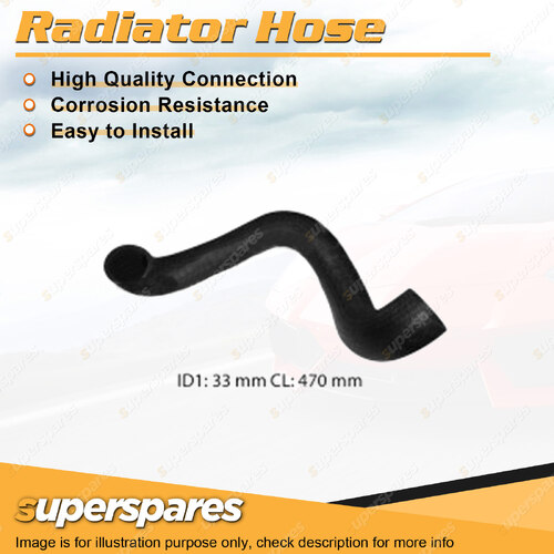 Superspares Lower Radiator Hose for Mazda 323 FA TC 1.3L 03/1977-06/1978