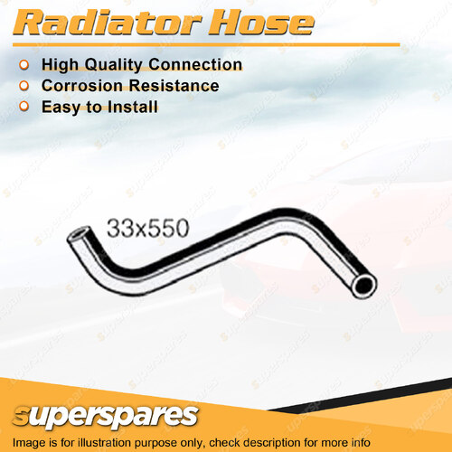 Superspares Lower Radiator Hose for Toyota Hilux RN20 RN25 1.6L 08/1974-01/1975