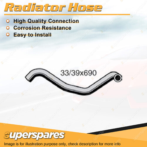 Superspares Lower Radiator Hose for Holden Camira JB JD 1.6L 1.8L 1982-1987