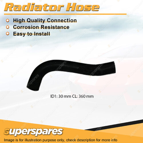 Superspares Upper Radiator Hose for Toyota Corolla AE71 1.6L 4 cyl SOHC 8V Carb