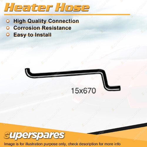 Superspares Heater Hose for Holden Commodore VG VN Berlina VN Calais VN 670mm