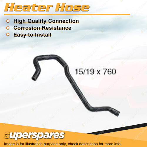 Superspares Heater Hose for Holden Astra LD 1.6L 1.8L Inlet 07/1987-07/1989