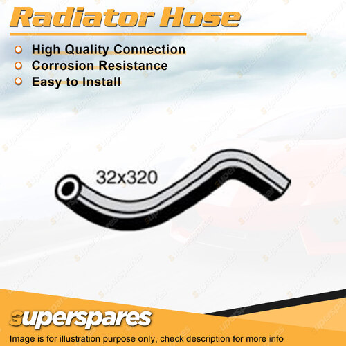 Lower Radiator Hose for Toyota Bundera RJ70RV 2.4L 4 cyl SOHC 8V 320mm