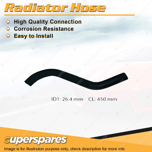 Superspares Lower Radiator Hose for Toyota Starlet EP 1.3L 4 cyl 1995-1999 450mm