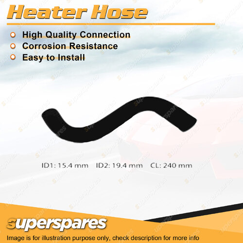 Superspares Heater Hose for Holden Barina SB 1.2L 1.4L 4 cyl 04/1994-07/1997