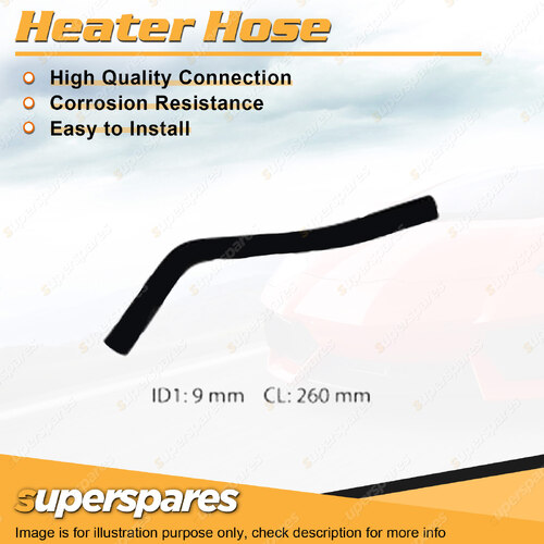 Superspares Heater Hose for Holden Jackaroo L1 2.8L 4 cyl SOHC To Pipe 1988-1992