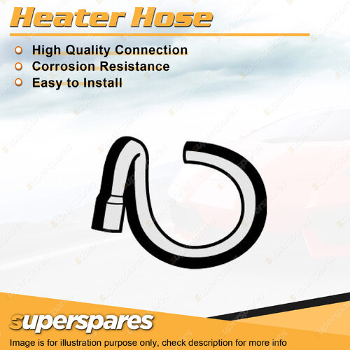 Superspares Heater Hose for Holden Barina SB 1.4L 4 cyl SOHC 8V SPFI 500mm
