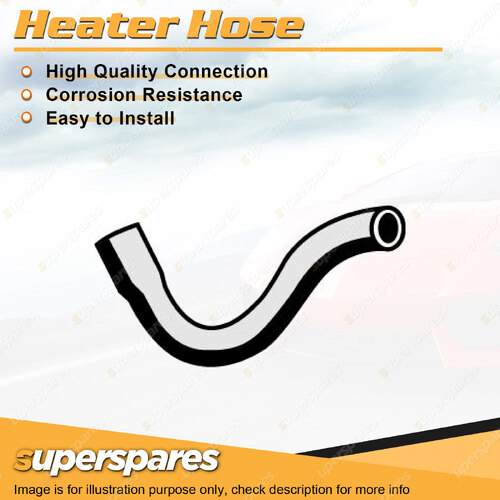 Superspares Heater Hose for Holden Barina SB 1.4L 4 cyl SOHC 8V SPFI 300mm