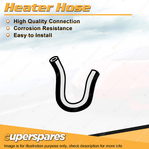 Superspares Heater Hose for Holden Rodeo R9 2.2L 4 cyl SOHC 8V Heater to Engine