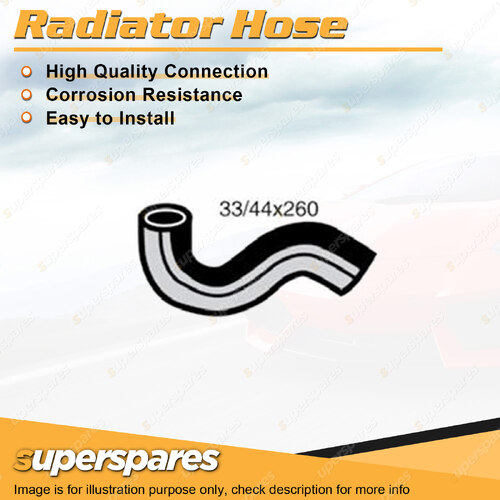 Superspares Upper Radiator Hose Length 260mm Inside Diameter 33mm Bell ID 44mm
