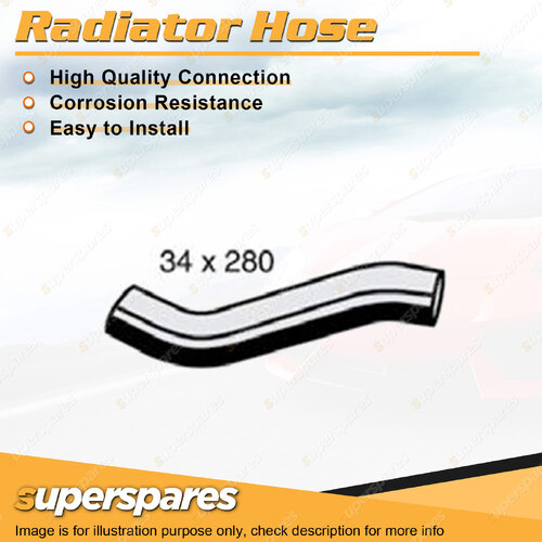 Superspares Upper Side Radiator Hose Length 280mm Inside Diameter 34mm