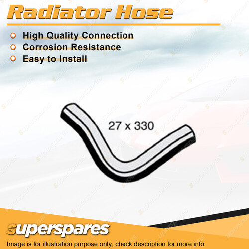 Superspares Upper Side Radiator Hose Length 330mm Inside Diameter 27mm