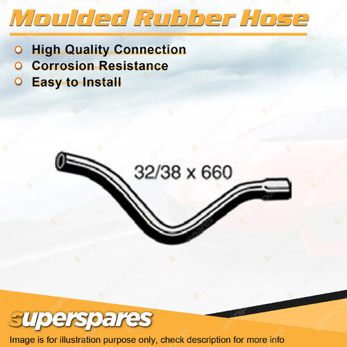 Superspares Top Hose Length 660mm Inside Diameter 32mm Bell ID 38mm