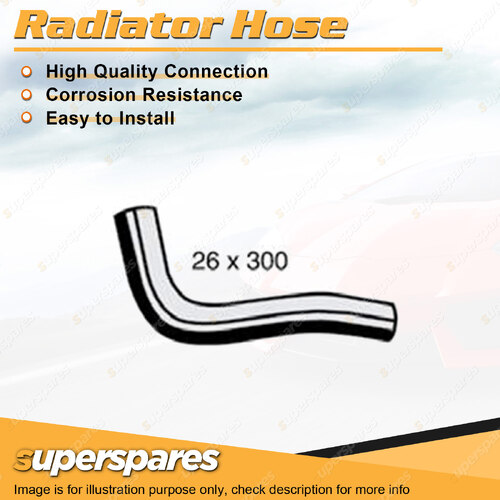 Superspares Upper Side Radiator Hose Length 300mm Inside Diameter 26mm