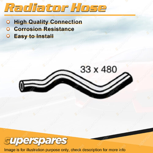 Superspares Upper Side Radiator Hose Length 480mm Inside Diameter 33mm