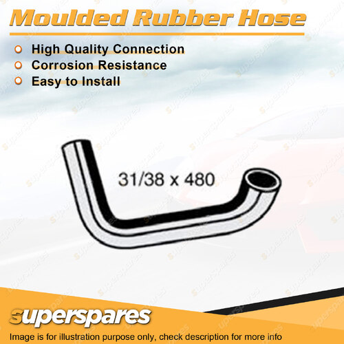 Superspares Bottom Hose Length 480mm Inside Diameter 31mm Bell ID 38mm