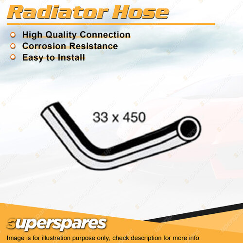 Superspares Upper Side Radiator Hose Length 450mm Inside Diameter 33mm